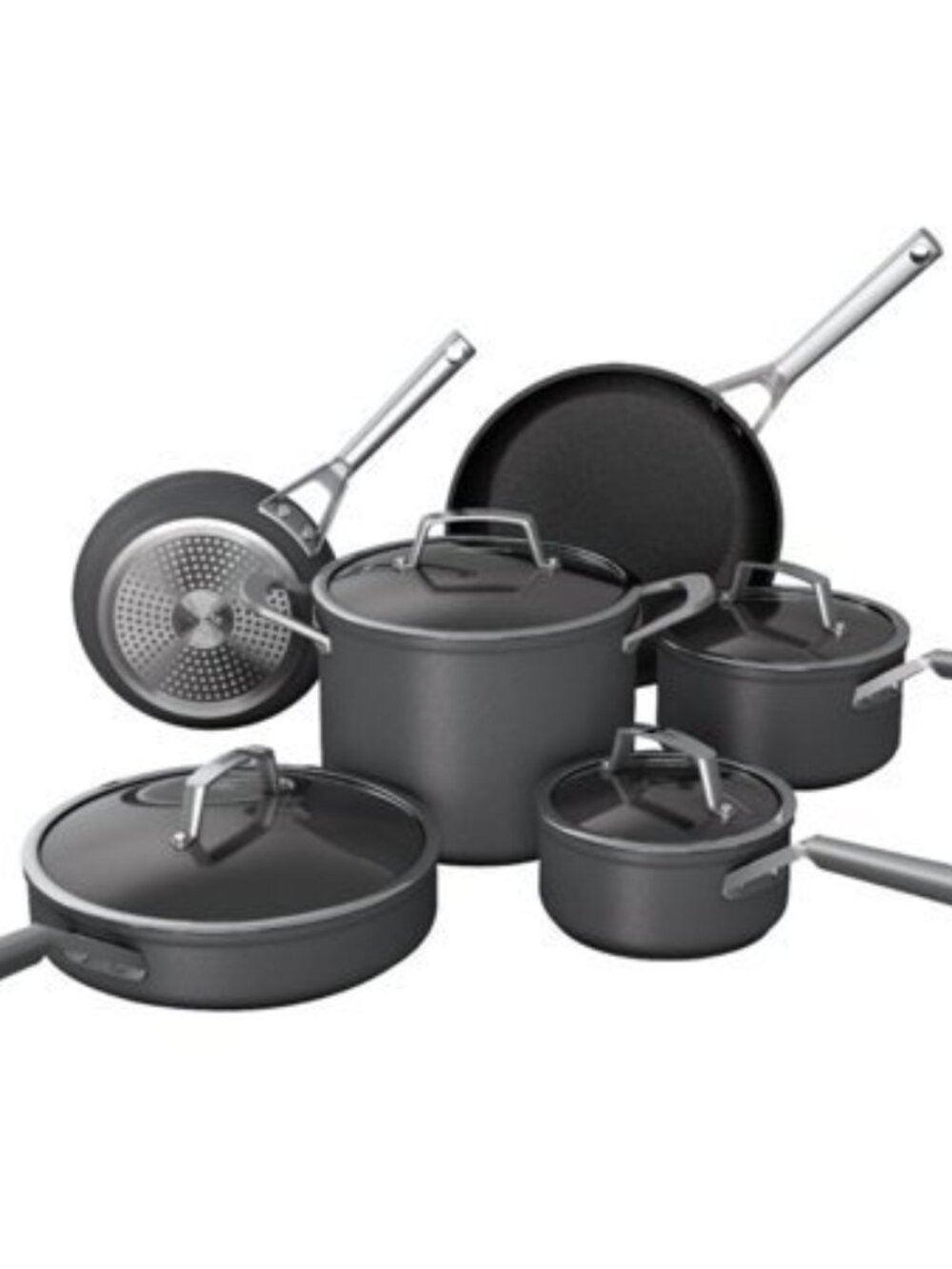 Ninja Foodi NeverStick 10-Piece Cookware Set Grey